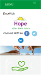 Mobile Screenshot of hopeafterbraininjury.org