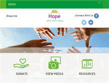 Tablet Screenshot of hopeafterbraininjury.org